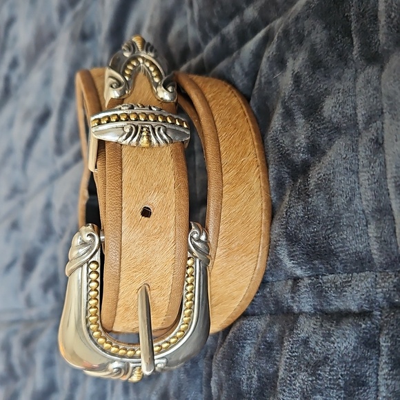 unbranded Accessories - Vintage Western Calf Hair Ranger Belt Set